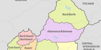 Mapa ng administrative Cameroon