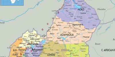 Cameroon mapa ng rehiyon