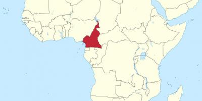 Mapa ng Cameroon west africa
